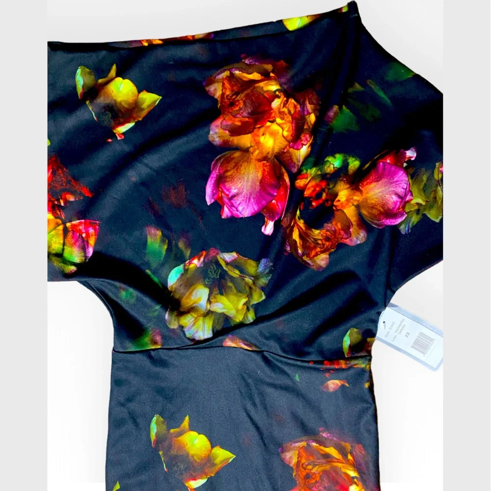Alexia Admor Enchanted Garden Scuba Sheath Dress XS